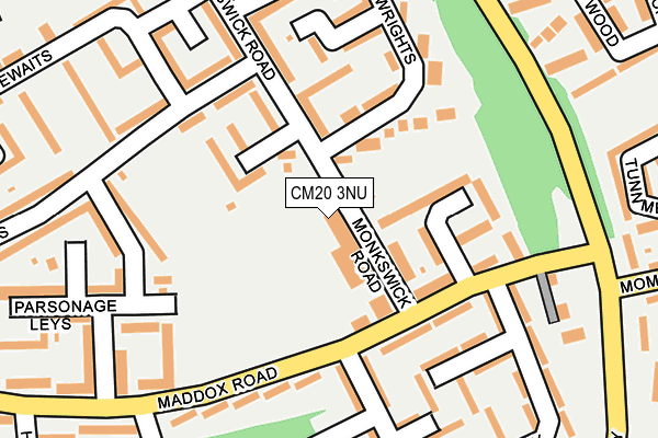 CM20 3NU map - OS OpenMap – Local (Ordnance Survey)