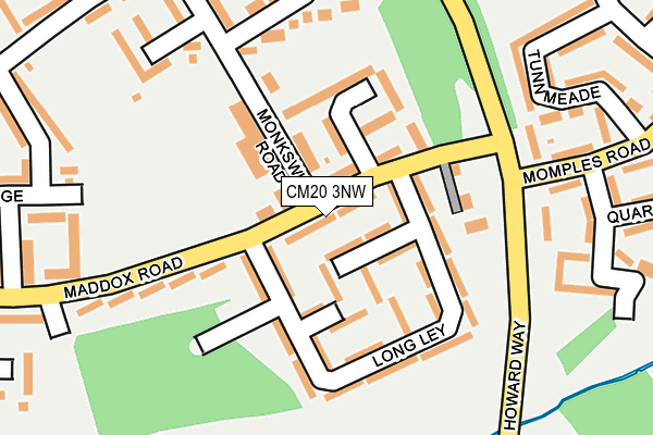 CM20 3NW map - OS OpenMap – Local (Ordnance Survey)