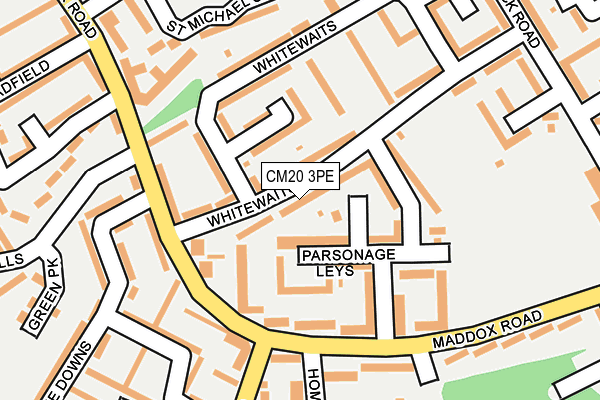 CM20 3PE map - OS OpenMap – Local (Ordnance Survey)