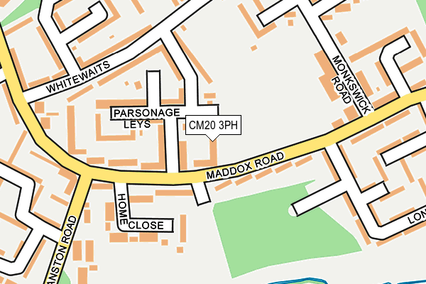 CM20 3PH map - OS OpenMap – Local (Ordnance Survey)