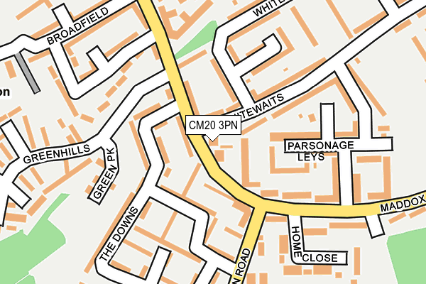 CM20 3PN map - OS OpenMap – Local (Ordnance Survey)