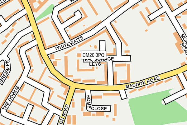 CM20 3PQ map - OS OpenMap – Local (Ordnance Survey)
