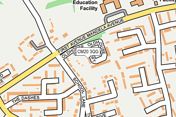CM20 3QG map - OS OpenMap – Local (Ordnance Survey)