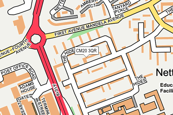CM20 3QR map - OS OpenMap – Local (Ordnance Survey)