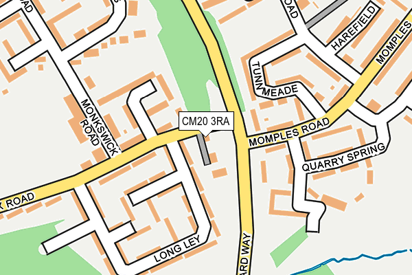 CM20 3RA map - OS OpenMap – Local (Ordnance Survey)