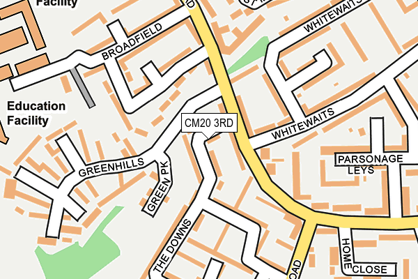 CM20 3RD map - OS OpenMap – Local (Ordnance Survey)