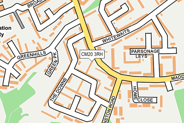 CM20 3RH map - OS OpenMap – Local (Ordnance Survey)
