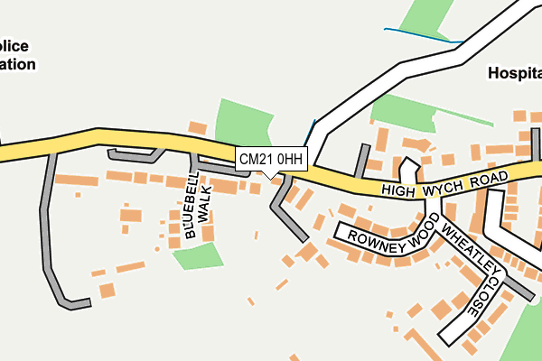 CM21 0HH map - OS OpenMap – Local (Ordnance Survey)