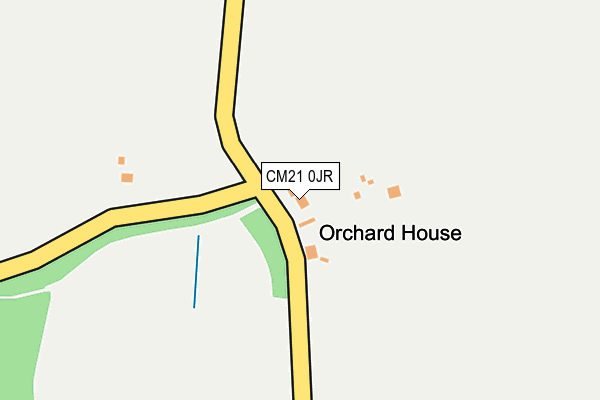 CM21 0JR map - OS OpenMap – Local (Ordnance Survey)