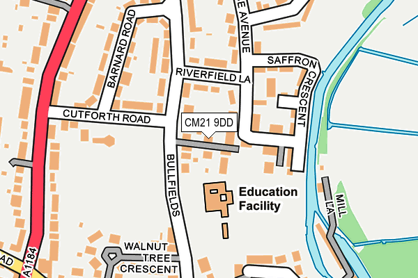 CM21 9DD map - OS OpenMap – Local (Ordnance Survey)
