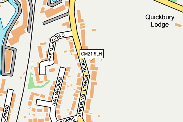 CM21 9LH map - OS OpenMap – Local (Ordnance Survey)