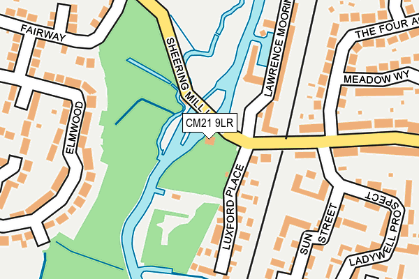 CM21 9LR map - OS OpenMap – Local (Ordnance Survey)