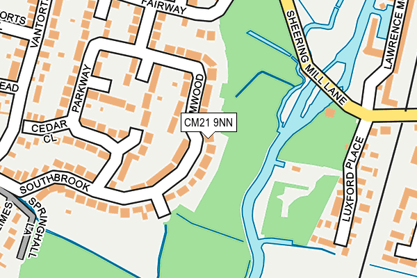 CM21 9NN map - OS OpenMap – Local (Ordnance Survey)