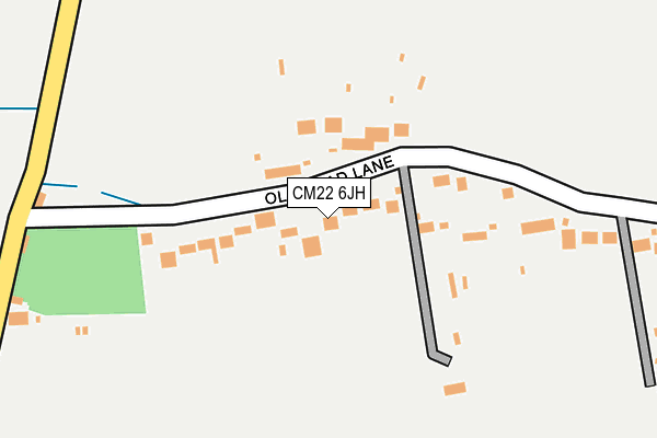 CM22 6JH map - OS OpenMap – Local (Ordnance Survey)