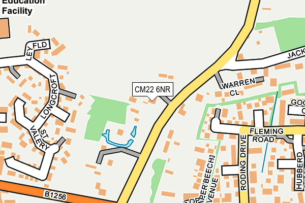 CM22 6NR map - OS OpenMap – Local (Ordnance Survey)