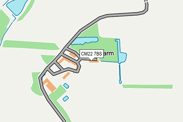 CM22 7BS map - OS OpenMap – Local (Ordnance Survey)