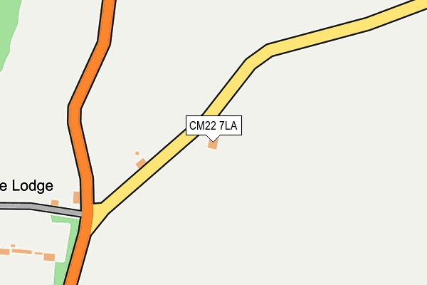 CM22 7LA map - OS OpenMap – Local (Ordnance Survey)