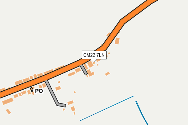 CM22 7LN map - OS OpenMap – Local (Ordnance Survey)