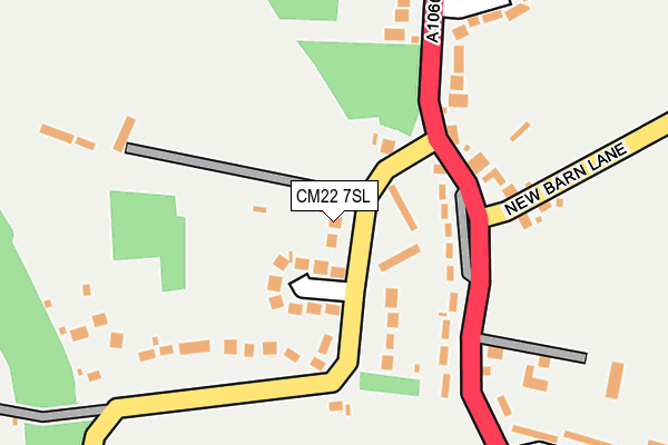 CM22 7SL map - OS OpenMap – Local (Ordnance Survey)