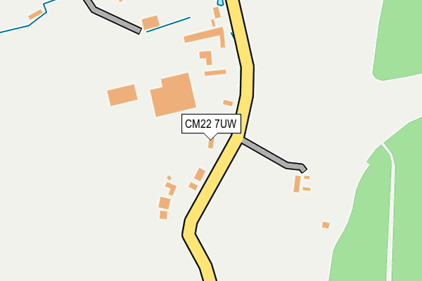 CM22 7UW map - OS OpenMap – Local (Ordnance Survey)