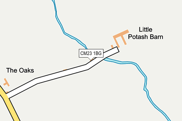 CM23 1BG map - OS OpenMap – Local (Ordnance Survey)