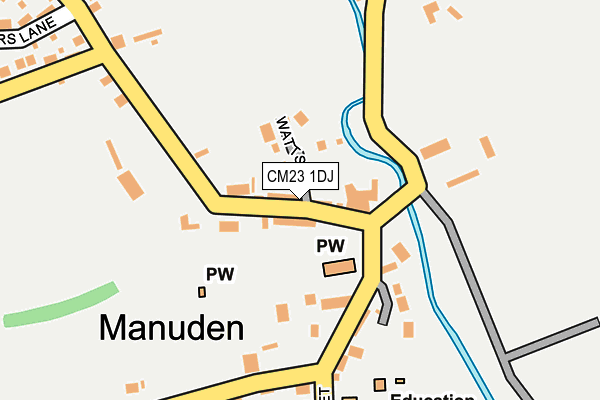 CM23 1DJ map - OS OpenMap – Local (Ordnance Survey)
