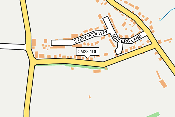 CM23 1DL map - OS OpenMap – Local (Ordnance Survey)