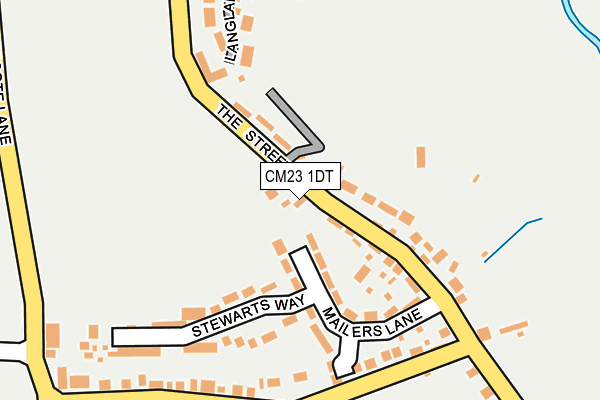 CM23 1DT map - OS OpenMap – Local (Ordnance Survey)