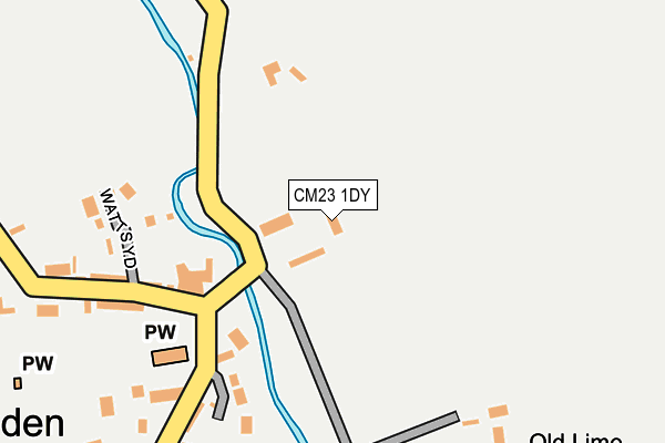 CM23 1DY map - OS OpenMap – Local (Ordnance Survey)