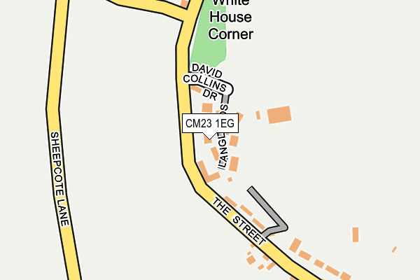 CM23 1EG map - OS OpenMap – Local (Ordnance Survey)