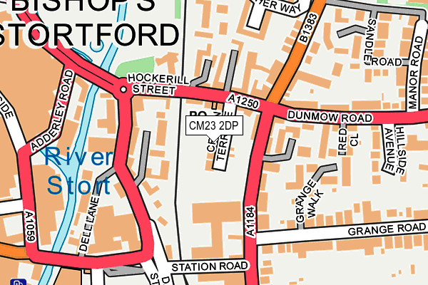 CM23 2DP map - OS OpenMap – Local (Ordnance Survey)