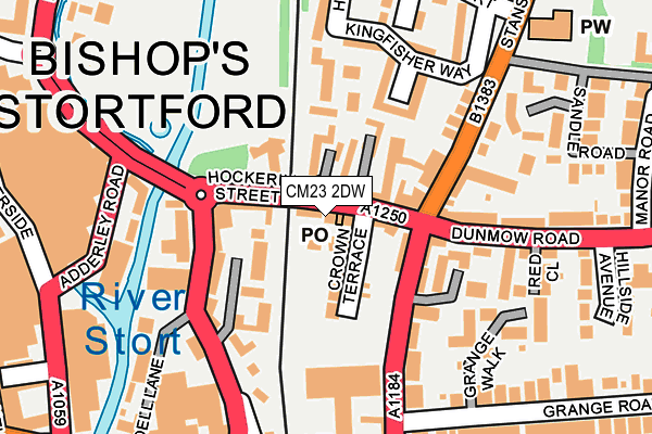 CM23 2DW map - OS OpenMap – Local (Ordnance Survey)