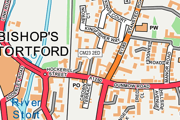 CM23 2ED map - OS OpenMap – Local (Ordnance Survey)