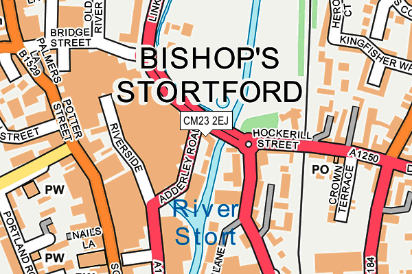 CM23 2EJ map - OS OpenMap – Local (Ordnance Survey)