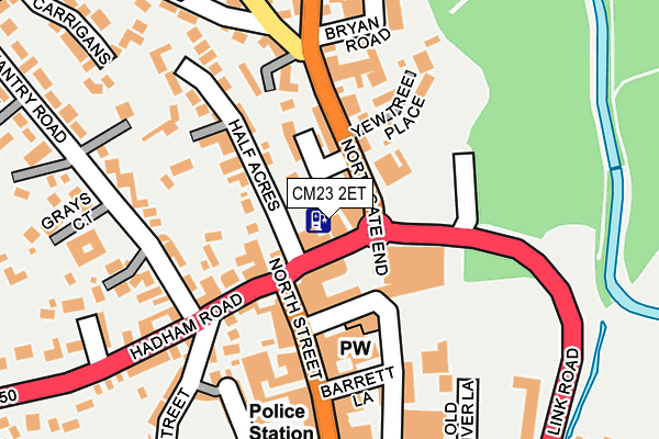CM23 2ET map - OS OpenMap – Local (Ordnance Survey)
