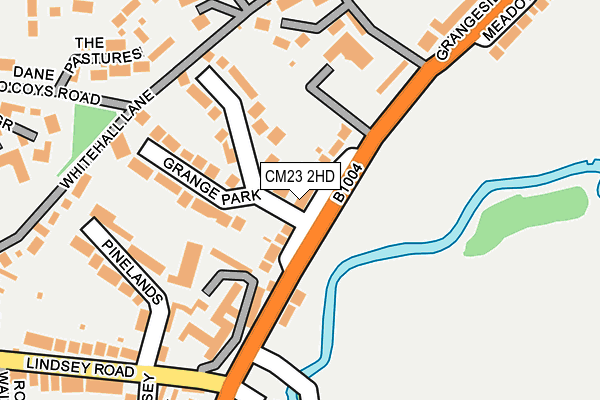 CM23 2HD map - OS OpenMap – Local (Ordnance Survey)