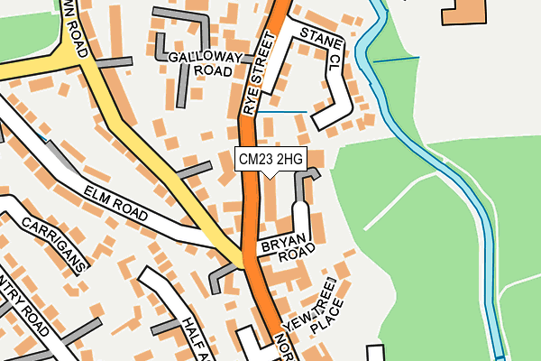 CM23 2HG map - OS OpenMap – Local (Ordnance Survey)