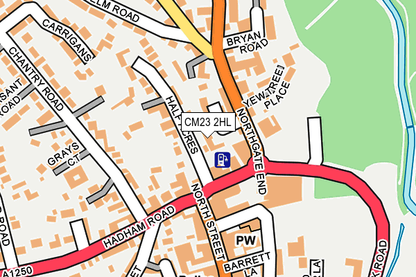 CM23 2HL map - OS OpenMap – Local (Ordnance Survey)