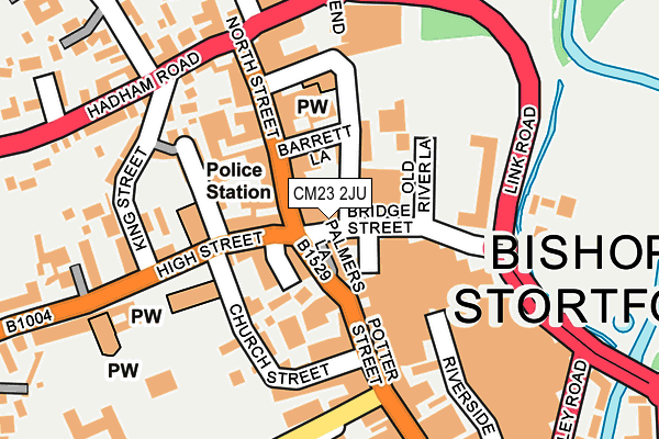 CM23 2JU map - OS OpenMap – Local (Ordnance Survey)