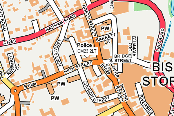 CM23 2LT map - OS OpenMap – Local (Ordnance Survey)