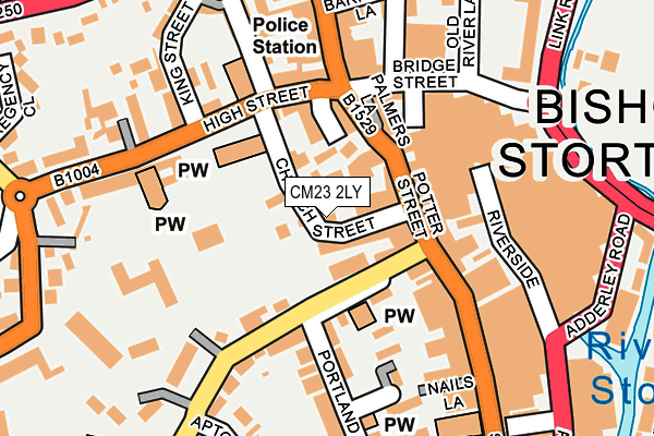 CM23 2LY map - OS OpenMap – Local (Ordnance Survey)