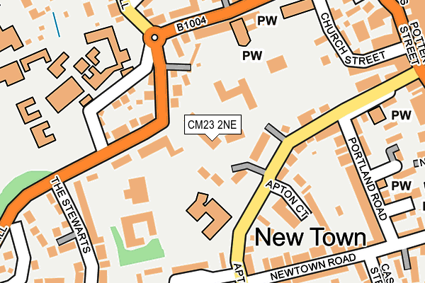 CM23 2NE map - OS OpenMap – Local (Ordnance Survey)