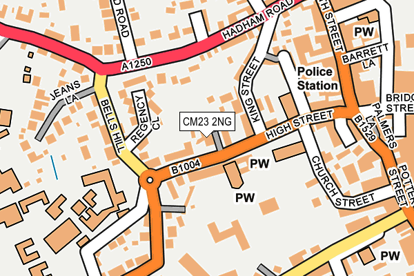 CM23 2NG map - OS OpenMap – Local (Ordnance Survey)