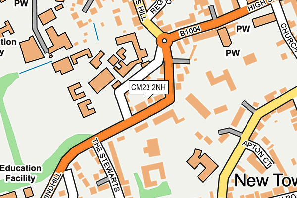 CM23 2NH map - OS OpenMap – Local (Ordnance Survey)