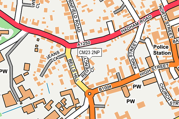 CM23 2NP map - OS OpenMap – Local (Ordnance Survey)
