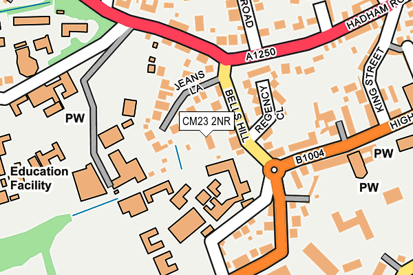 CM23 2NR map - OS OpenMap – Local (Ordnance Survey)