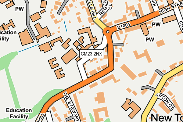 CM23 2NX map - OS OpenMap – Local (Ordnance Survey)