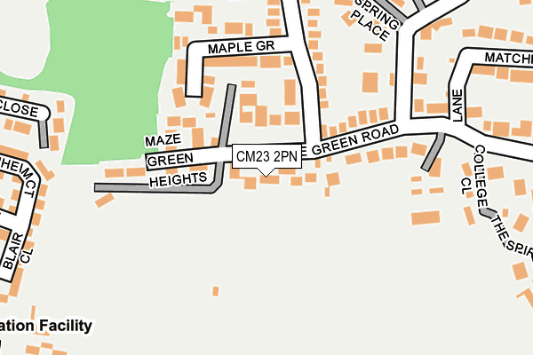 CM23 2PN map - OS OpenMap – Local (Ordnance Survey)