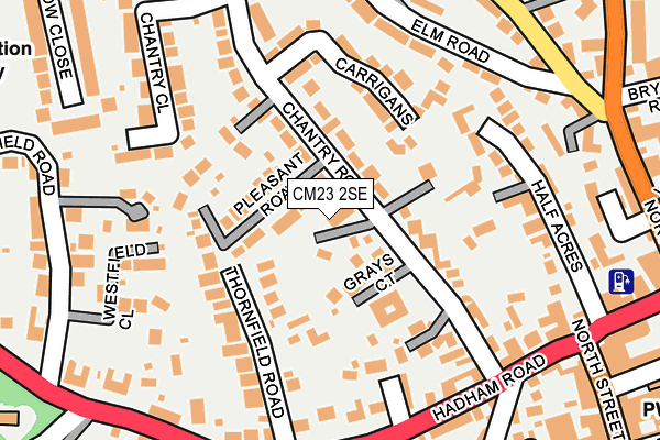 CM23 2SE map - OS OpenMap – Local (Ordnance Survey)