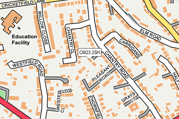 CM23 2SH map - OS OpenMap – Local (Ordnance Survey)